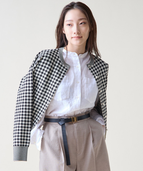 Tiara（ティアラ）の「ギンガムカーディガン（カーディガン/ボレロ・レディース・アイボリー/イエロー・FREE）」の11枚目の写真