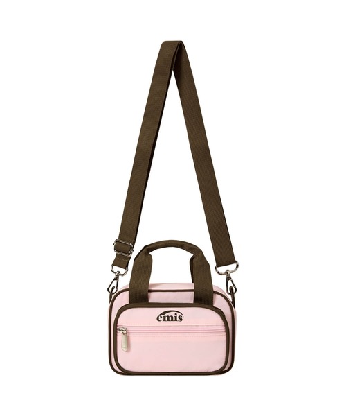 EMIS(イミス)の「NYLON COLOR-BLOCK MINI CROSS BAG(ショルダーバッグ・レディース・ピンク/ライトブルー/チャコール・FREE)」の3枚目の写真