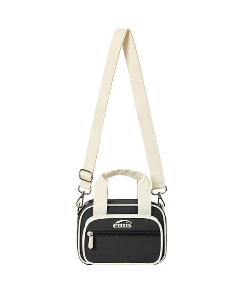 EMIS(イミス)の「NYLON COLOR-BLOCK MINI CROSS BAG(ショルダーバッグ・レディース・ピンク/ライトブルー/チャコール・FREE)」の2枚目の写真