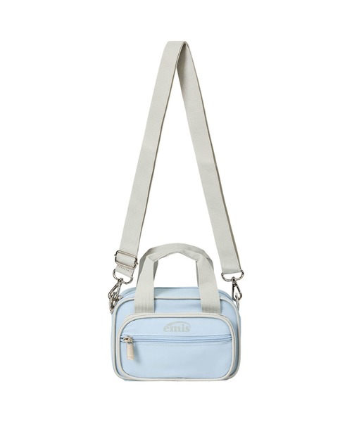 EMIS(イミス)の「NYLON COLOR-BLOCK MINI CROSS BAG(ショルダーバッグ・レディース・ピンク/ライトブルー/チャコール・FREE)」の1枚目の写真