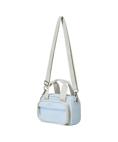 EMIS(イミス)の「NYLON COLOR-BLOCK MINI CROSS BAG(ショルダーバッグ・レディース・ピンク/ライトブルー/チャコール・FREE)」の13枚目の写真