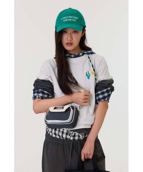 EMIS(イミス)の「NYLON COLOR-BLOCK MINI CROSS BAG(ショルダーバッグ・レディース・ピンク/ライトブルー/チャコール・FREE)」の21枚目の写真
