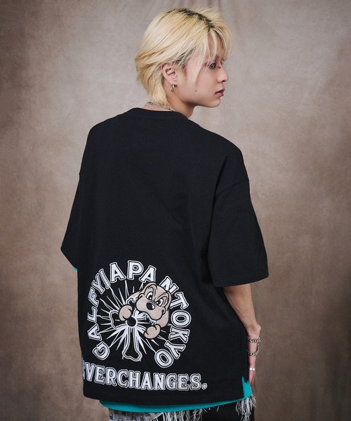 GALFY(ガルフィー)の「GALFY-おしゃぶりワンワンTee(Tシャツ/カットソー・メンズ・ベージュ/ブラック/ホワイト・XL/L)」の11枚目の写真
