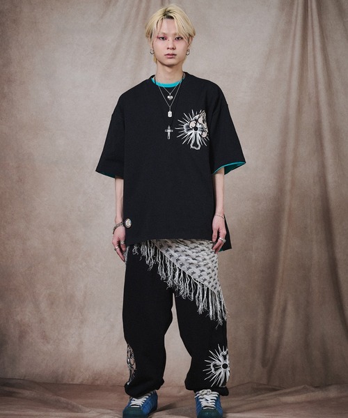 GALFY(ガルフィー)の「GALFY-おしゃぶりワンワンTee(Tシャツ/カットソー・メンズ・ベージュ/ブラック/ホワイト・XL/L)」の14枚目の写真