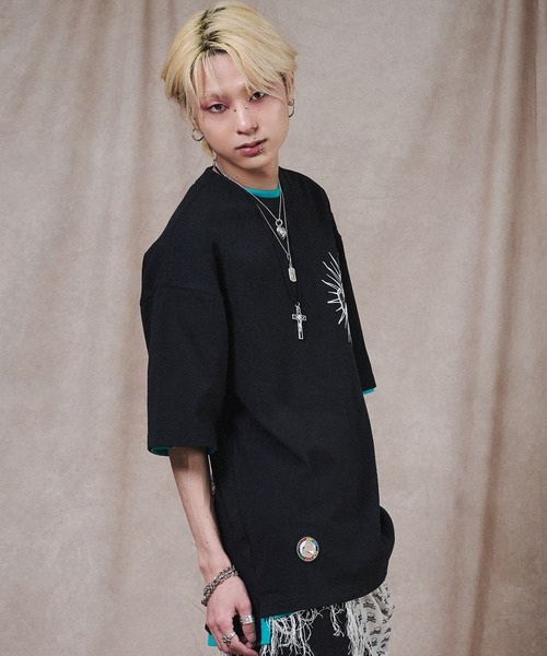 GALFY(ガルフィー)の「GALFY-おしゃぶりワンワンTee(Tシャツ/カットソー・メンズ・ベージュ/ブラック/ホワイト・XL/L)」の8枚目の写真