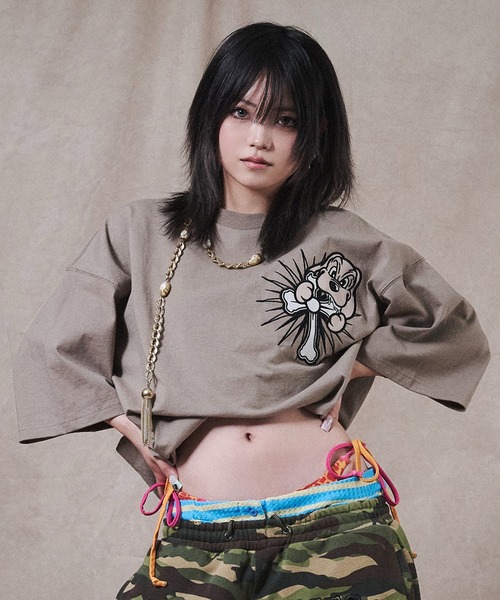 GALFY(ガルフィー)の「GALFY-おしゃぶりワンワンTee(Tシャツ/カットソー・メンズ・ベージュ/ブラック/ホワイト・XL/L)」の17枚目の写真