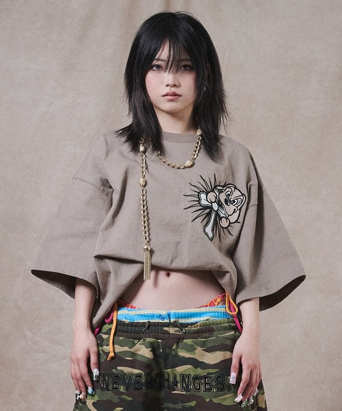 GALFY(ガルフィー)の「GALFY-おしゃぶりワンワンTee(Tシャツ/カットソー・メンズ・ベージュ/ブラック/ホワイト・XL/L)」の18枚目の写真