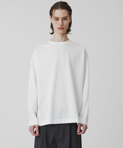 UNITED TOKYO（ユナイテッドトウキョウ）の「SEA ISLAND COTTON ロングスリーブTシャツ（Tシャツ/カットソー・メンズ・ブラック/ホワイト/ダークグレー・1/3/2）」の9枚目の写真