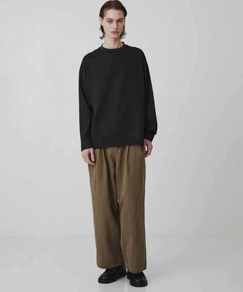 UNITED TOKYO（ユナイテッドトウキョウ）の「SEA ISLAND COTTON ロングスリーブTシャツ（Tシャツ/カットソー・メンズ・ブラック/ホワイト/ダークグレー・1/3/2）」の7枚目の写真