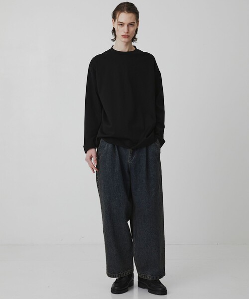 UNITED TOKYO（ユナイテッドトウキョウ）の「SEA ISLAND COTTON ロングスリーブTシャツ（Tシャツ/カットソー・メンズ・ブラック/ホワイト/ダークグレー・1/3/2）」の6枚目の写真