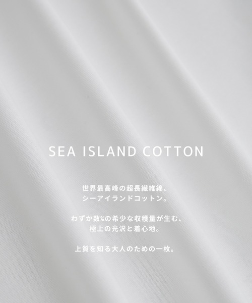 UNITED TOKYO（ユナイテッドトウキョウ）の「SEA ISLAND COTTON ロングスリーブTシャツ（Tシャツ/カットソー・メンズ・ブラック/ホワイト/ダークグレー・1/3/2）」の4枚目の写真