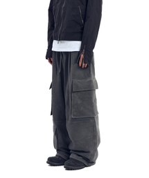 Multi Pocket Cargo Sweatpants (Dark Gray)
