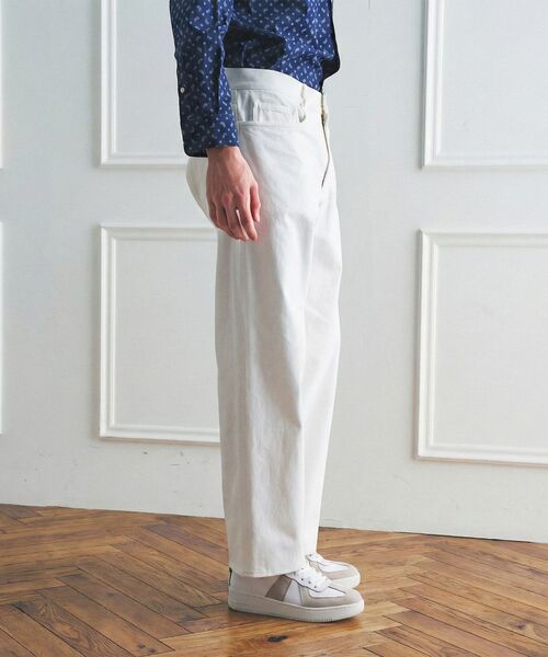 TAKEO KIKUCHI（タケオキクチ）の「【BOWLER HAT LABEL】エクスプローラー 11ozカラーデニム（デニムパンツ・メンズ・ホワイト/ブラック・02/04/03）」の9枚目の写真