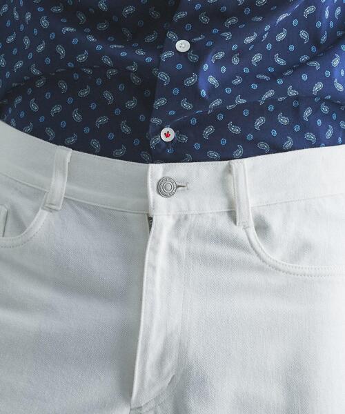 TAKEO KIKUCHI（タケオキクチ）の「【BOWLER HAT LABEL】エクスプローラー 11ozカラーデニム（デニムパンツ・メンズ・ホワイト/ブラック・02/04/03）」の7枚目の写真