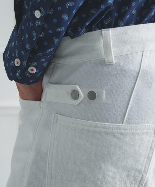 TAKEO KIKUCHI（タケオキクチ）の「【BOWLER HAT LABEL】エクスプローラー 11ozカラーデニム（デニムパンツ・メンズ・ホワイト/ブラック・02/04/03）」の6枚目の写真