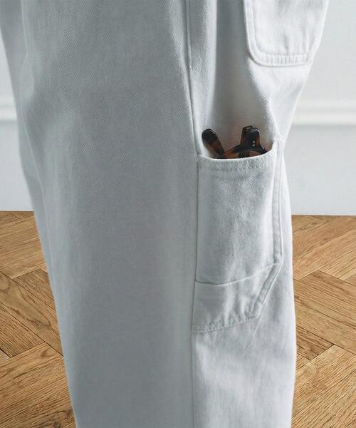 TAKEO KIKUCHI（タケオキクチ）の「【BOWLER HAT LABEL】エクスプローラー 11ozカラーデニム（デニムパンツ・メンズ・ホワイト/ブラック・02/04/03）」の4枚目の写真