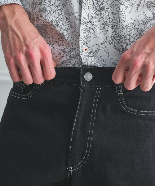 TAKEO KIKUCHI（タケオキクチ）の「【BOWLER HAT LABEL】エクスプローラー 11ozカラーデニム（デニムパンツ・メンズ・ホワイト/ブラック・02/04/03）」の21枚目の写真