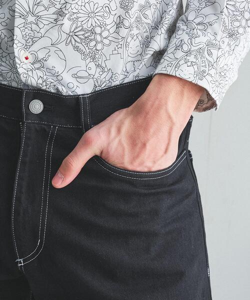 TAKEO KIKUCHI（タケオキクチ）の「【BOWLER HAT LABEL】エクスプローラー 11ozカラーデニム（デニムパンツ・メンズ・ホワイト/ブラック・02/04/03）」の20枚目の写真