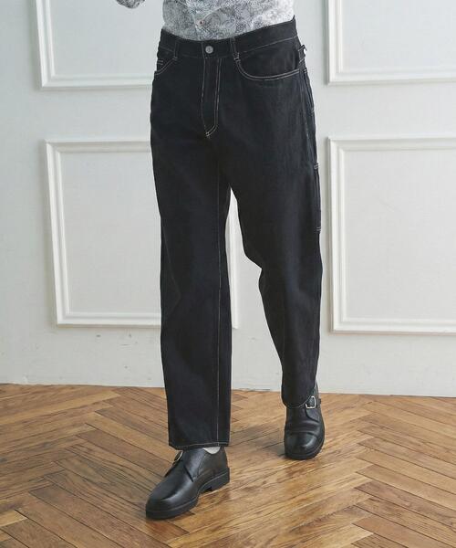 TAKEO KIKUCHI（タケオキクチ）の「【BOWLER HAT LABEL】エクスプローラー 11ozカラーデニム（デニムパンツ・メンズ・ホワイト/ブラック・02/04/03）」の13枚目の写真