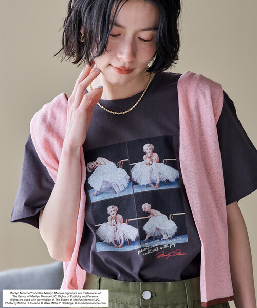 セール】マリリン・モンロー BURST SHOT プリントTシャツ（Tシャツ