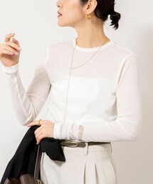 NOLLEY’S Sophi | ウォッシャブルorganicコットンシアーテレコロンＴ(Tシャツ/カットソー)