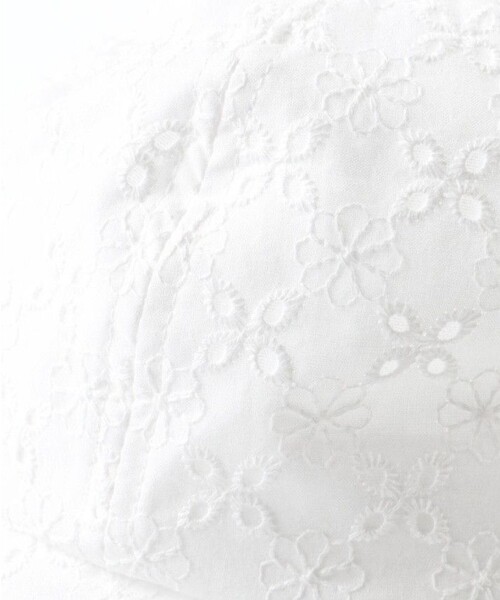 BRANSHES（ブランシェス）の「【ベビー】カットワークレースハット（その他ベビー用品・キッズ・サックスブルー/オフホワイト・48cm）」の9枚目の写真