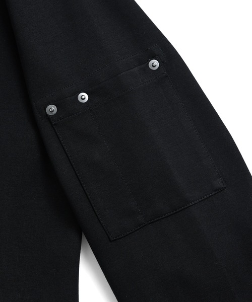 TAION(タイオン)の「【TAION(タイオン)】〈ユニセックス〉ノンダウン ワーク リベットポケット ロングスリーブ Tシャツ(Tシャツ/カットソー・メンズ・ブラック/ホワイト・S/M/L/XL/2XL/3XL)」の8枚目の写真