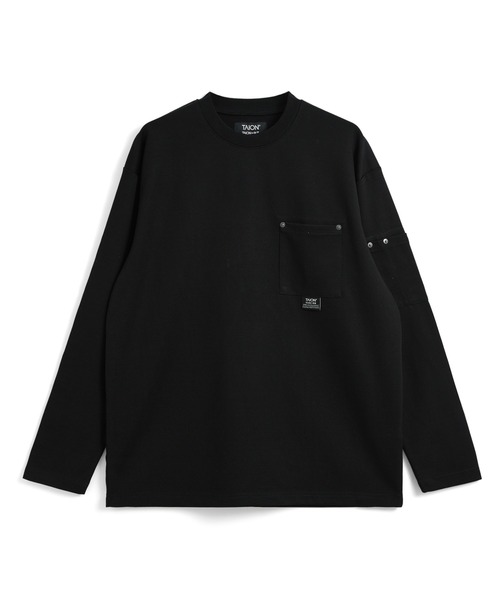 TAION(タイオン)の「【TAION(タイオン)】〈ユニセックス〉ノンダウン ワーク リベットポケット ロングスリーブ Tシャツ(Tシャツ/カットソー・メンズ・ブラック/ホワイト・S/M/L/XL/2XL/3XL)」の10枚目の写真