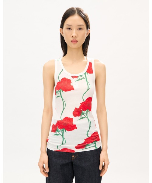セール】'KENZO Archive Rose' スキニー タンク トップス（その他