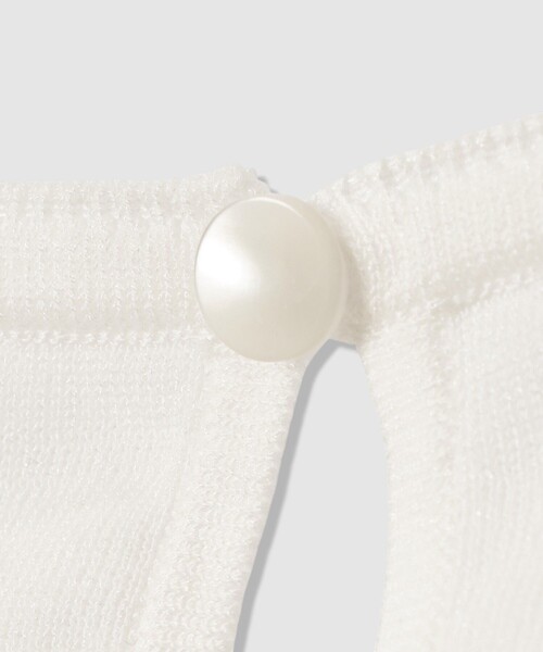 ANAYI（アナイ）の「レースラインコットンナイロンクループルオーバー（ニット/セーター・レディース・ブラック/ベージュ系その他/ホワイト・38）」の7枚目の写真