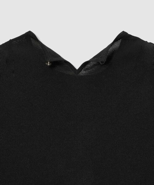 ANAYI（アナイ）の「レースラインコットンナイロンクループルオーバー（ニット/セーター・レディース・ブラック/ベージュ系その他/ホワイト・38）」の15枚目の写真