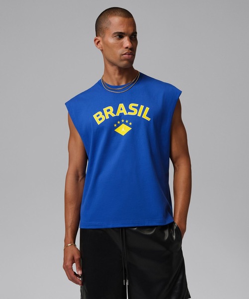JORDAN BRAND(ジョーダンブランド)の「JORDAN BRAND M J SLVLSS GX CREW P6 / ジョーダン ブランド ジョーダン SLVLSS GX ショートスリーブ クルー P6 / NIKE【SP】(Tシャツ/カットソー・メンズ・ブルー・S/M/L/XL/XXL)」の2枚目の写真