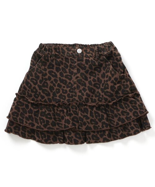 algy（アルジー）の「バックロゴフリルスカパン（スカート・キッズ・インディゴブルー/ブラウン/カーキ・150/140/130/120/160）」の14枚目の写真