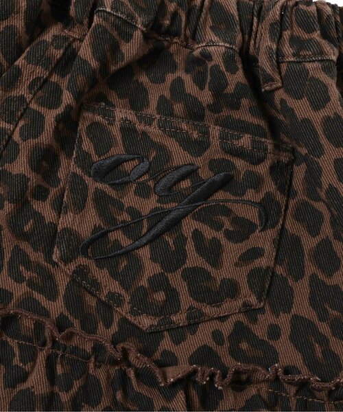 algy（アルジー）の「バックロゴフリルスカパン（スカート・キッズ・インディゴブルー/ブラウン/カーキ・150/140/130/120/160）」の16枚目の写真