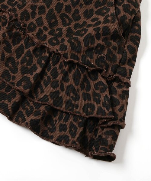 algy（アルジー）の「バックロゴフリルスカパン（スカート・キッズ・インディゴブルー/ブラウン/カーキ・150/140/130/120/160）」の18枚目の写真