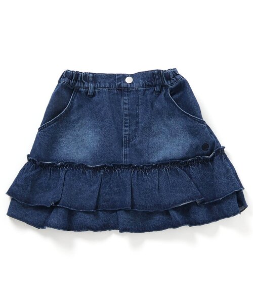 algy（アルジー）の「バックロゴフリルスカパン（スカート・キッズ・インディゴブルー/ブラウン/カーキ・150/140/130/120/160）」の20枚目の写真