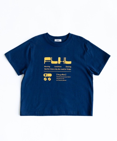 FLUKE HOLIC（フロックホリック）の「Prescription logo TEE（Tシャツ/カットソー・レディース・ブラック/レッド/ネイビー・LARGE/SMALL/MEDIUM）」の4枚目の写真