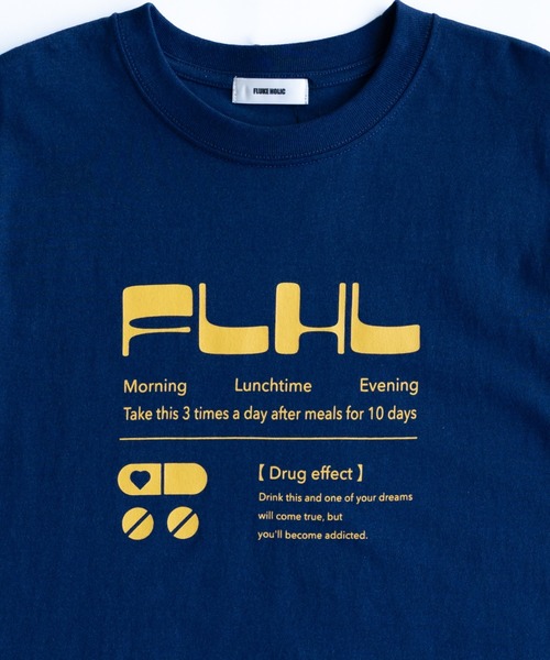 FLUKE HOLIC（フロックホリック）の「Prescription logo TEE（Tシャツ/カットソー・レディース・ブラック/レッド/ネイビー・LARGE/SMALL/MEDIUM）」の8枚目の写真