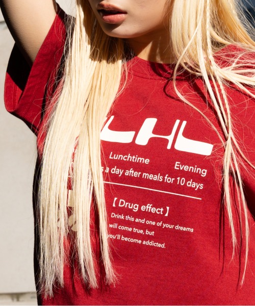 FLUKE HOLIC（フロックホリック）の「Prescription logo TEE（Tシャツ/カットソー・レディース・ブラック/レッド/ネイビー・LARGE/SMALL/MEDIUM）」の18枚目の写真