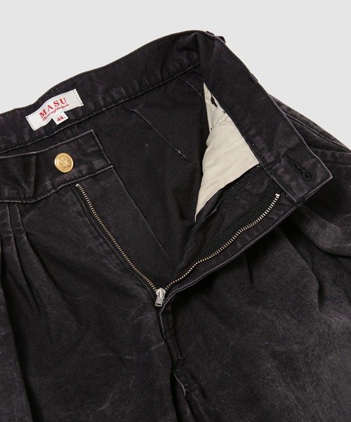 MASU(エムエーエスユー)の「ACCORDION TUCK WORK PANTS(その他パンツ・メンズ・チャコール/オリーブ・44)」の5枚目の写真