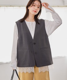 studio CLIP | マルチWAY裾レースシングルベスト(ベスト)