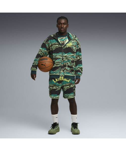 PUMA(プーマ)の「PUMA プーマ メンズ バスケットボール LA FRANCE サプライ フルジップ フーデ(パーカー・メンズ・グリーン系その他・X-LARGE/X-SMALL/MEDIUM/SMALL/LARGE)」の3枚目の写真