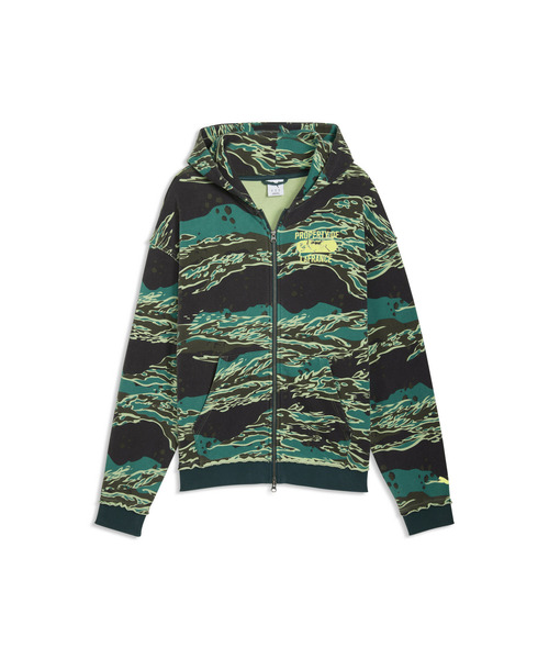 PUMA(プーマ)の「PUMA プーマ メンズ バスケットボール LA FRANCE サプライ フルジップ フーデ(パーカー・メンズ・グリーン系その他・X-LARGE/X-SMALL/MEDIUM/SMALL/LARGE)」の6枚目の写真