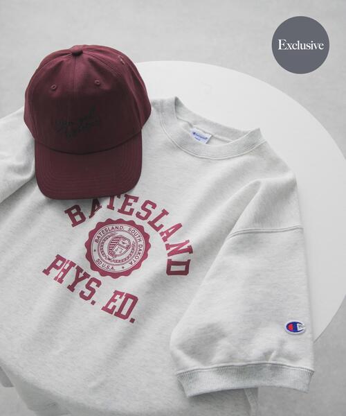 Champion(チャンピオン)の「『別注』CHAMPION×DOORS SWEAT SHORT-SLEEVE SHIRTS(スウェット・レディース・グレー/ネイビー/オートミール/スミクロ・ONE)」の1枚目の写真