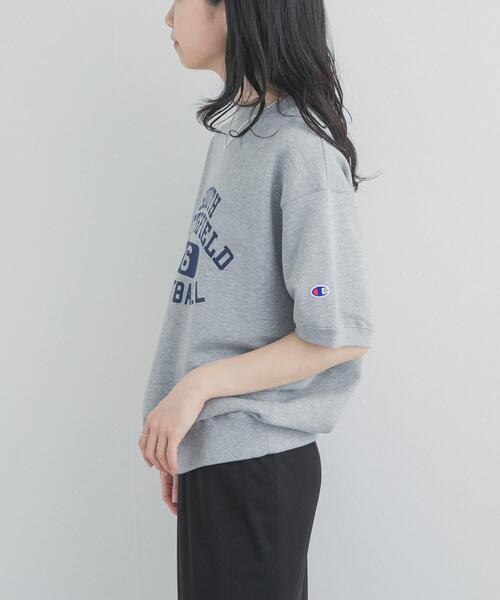 Champion(チャンピオン)の「『別注』CHAMPION×DOORS SWEAT SHORT-SLEEVE SHIRTS(スウェット・レディース・グレー/ネイビー/オートミール/スミクロ・ONE)」の18枚目の写真