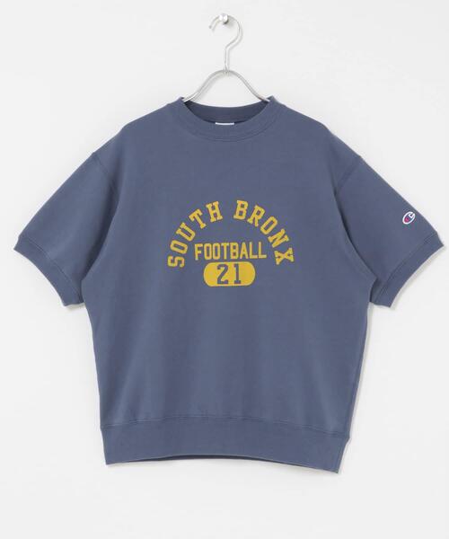 Champion(チャンピオン)の「『別注』CHAMPION×DOORS SWEAT SHORT-SLEEVE SHIRTS(スウェット・レディース・グレー/ネイビー/オートミール/スミクロ・ONE)」の7枚目の写真