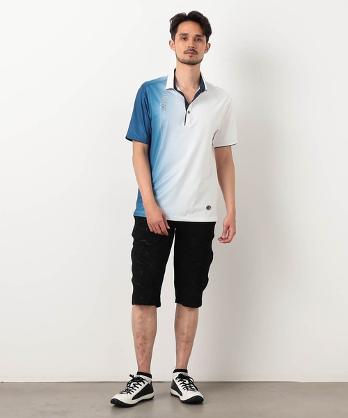 NICOLE CLUB FOR MEN（ニコルクラブフォーメン）の「ムラ柄アラカルトスキッパーポロシャツ（ポロシャツ・メンズ・グレー系/オフホワイト/ブルー系/ネイビー・XX-LARGE/X-LARGE/LARGE/MEDIUM）」の8枚目の写真