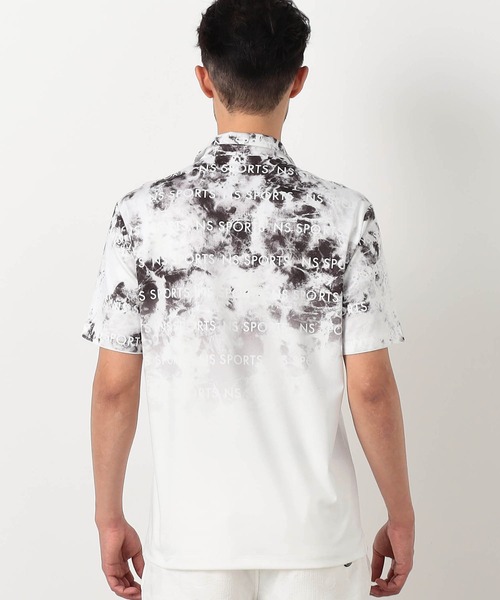 NICOLE CLUB FOR MEN（ニコルクラブフォーメン）の「ムラ柄アラカルトスキッパーポロシャツ（ポロシャツ・メンズ・グレー系/オフホワイト/ブルー系/ネイビー・XX-LARGE/X-LARGE/LARGE/MEDIUM）」の9枚目の写真