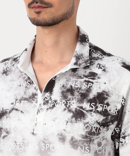 NICOLE CLUB FOR MEN（ニコルクラブフォーメン）の「ムラ柄アラカルトスキッパーポロシャツ（ポロシャツ・メンズ・グレー系/オフホワイト/ブルー系/ネイビー・XX-LARGE/X-LARGE/LARGE/MEDIUM）」の12枚目の写真