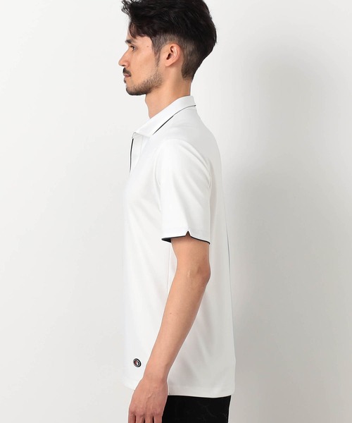 NICOLE CLUB FOR MEN（ニコルクラブフォーメン）の「ムラ柄アラカルトスキッパーポロシャツ（ポロシャツ・メンズ・グレー系/オフホワイト/ブルー系/ネイビー・XX-LARGE/X-LARGE/LARGE/MEDIUM）」の20枚目の写真